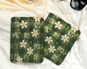 Funda Kindle desmontable con parte trasera transparente Green Daisy Kobo Clara Colour Case 2025 Funda Kobo con correa Funda Kindle Paperwhite