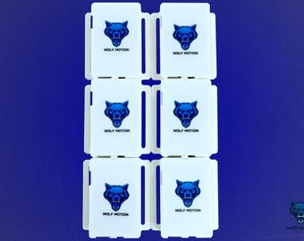 SlimeVR Compatible Full-Body Trackers 6-Pack | VRChat / SteamVR FBT Kit | WolfMotion White