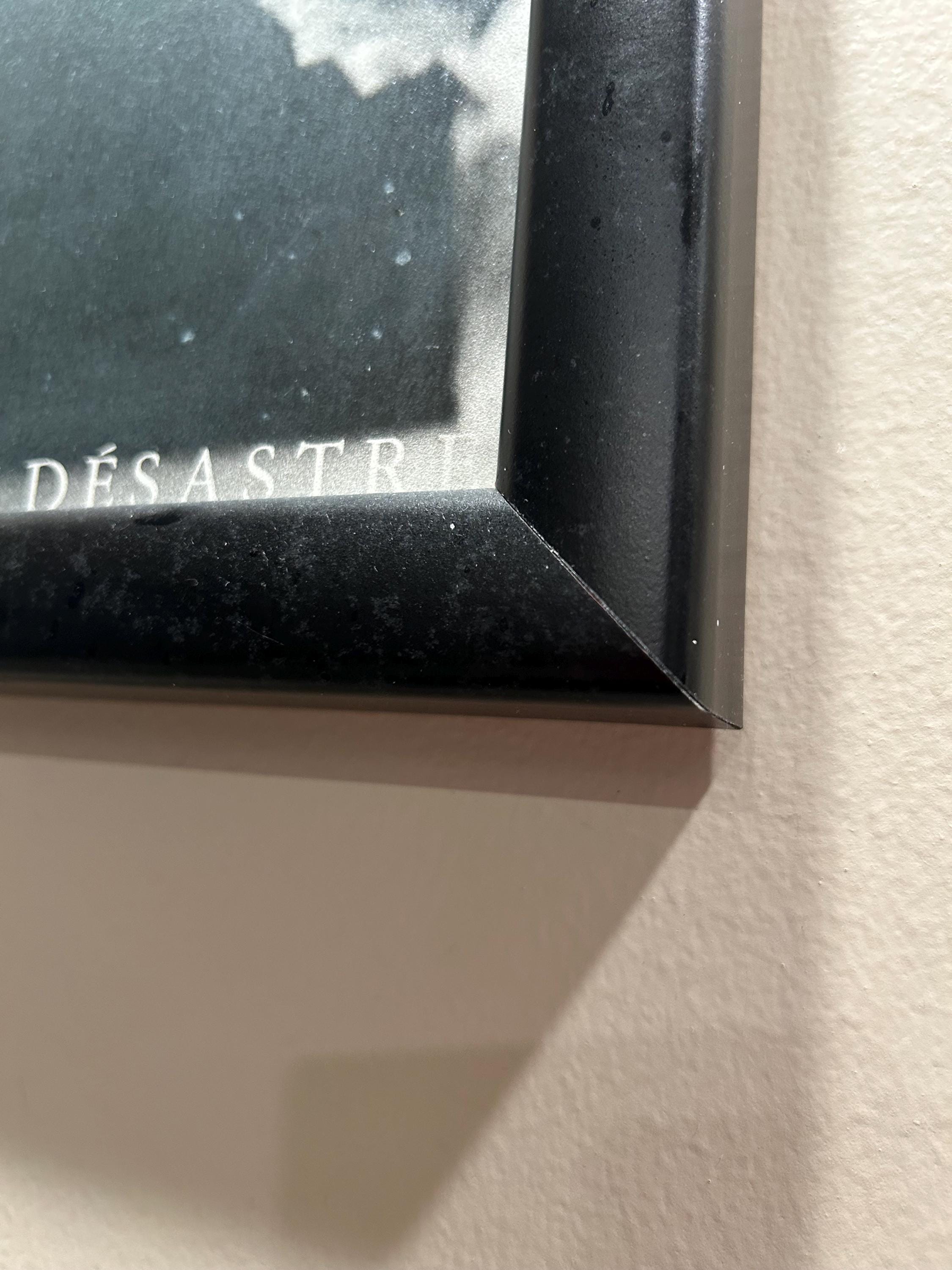 Henry Clarke Black and White Print Black Wood Frame Dior Paris