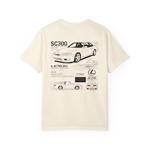 レクサスSC300カーTシャツ｜SC300ダイアグラムTシャツ
