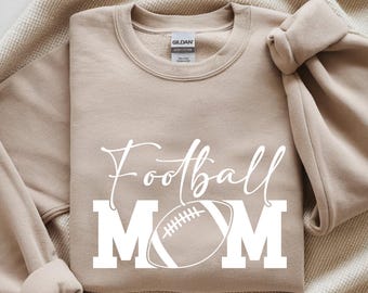 Sudadera de cuello redondo para mamá futbolera / Ropa para el día del juego
