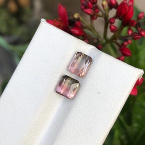 3 Carat Bi-Color Tourmaline: Afghanistan Gemstone for Custom Jewelry