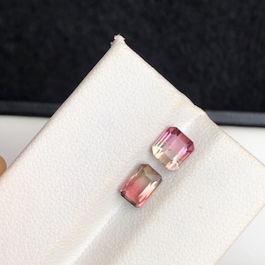 Bicolor Tourmaline Gemstone Pair: 2.10 ct Afghan Origin