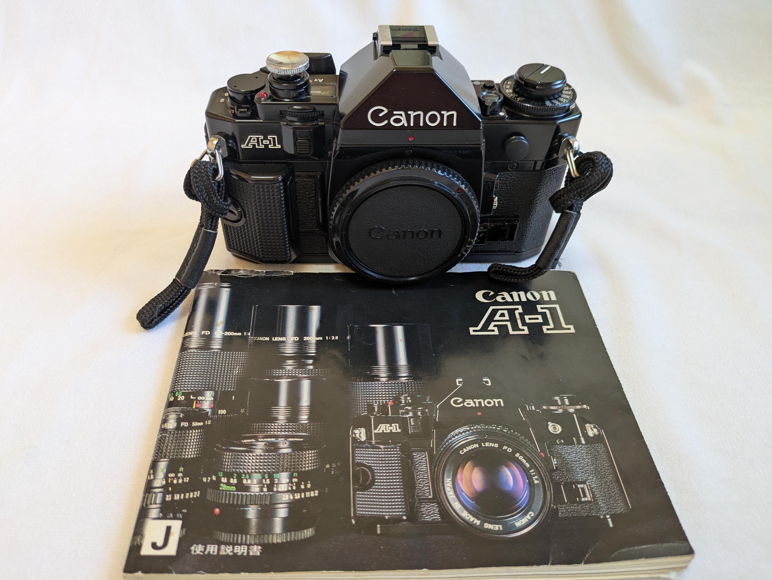 Canon A-1 Vintage 35mm Film SLR Camera Body with body cap tested