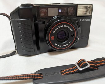 Canon AF35M II Autoboy 2 35mm Film Camera Point & Shot Fully Tested with Film