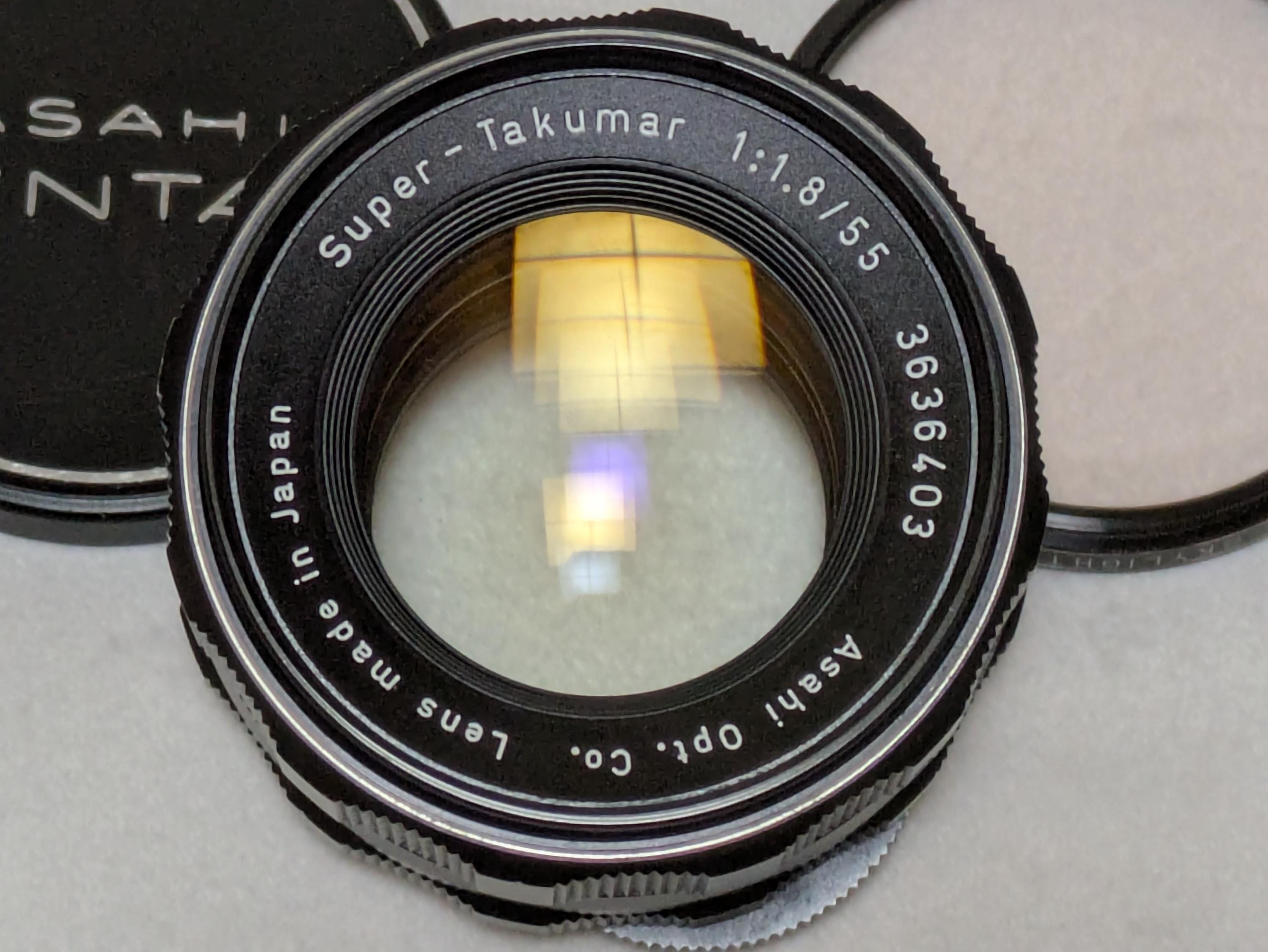 Pentax Super-takumar 55mm F1.8 M42 Mount Vintage Lens Late Model