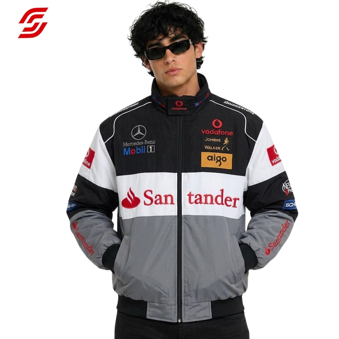 Razor Racing Jacket Embroidered Racing Jacket, Unisex Motorsport Streetwear Coat, Oversized ...