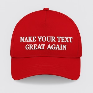 Gorra personalizada &quot;Haz que tu texto vuelva a ser genial&quot;, divertida gorra de béisbol MAGA bordada, gorra de papá personalizada, gorra Trump para mujer, regalos de parodia política