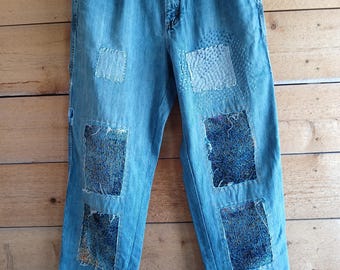Carpenter jeans patched