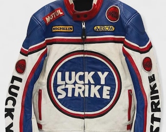 希少なヴィンテージレーシングラッキーストライクジャケット サイズXL