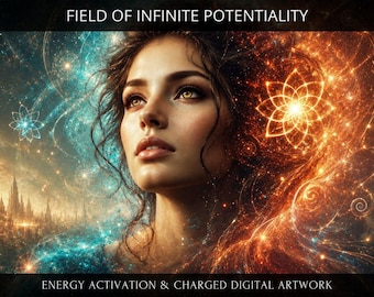 Field of Infinite Potentiality:  Energetic Transmission & Personal Report + Charged Digital Artwork