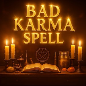 Bad Karma Spell - Redirect Unwanted Influences & Channel Focused energy, Cleanse Negative Energy