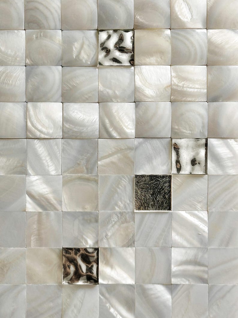 Gallery Detail: 24K White Gold And Mother Of Pearl Relief Scandinavian Design