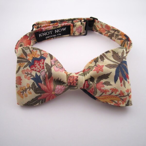Bow - Herren Bow Tie - Zitrone Floral Cotton Bowtie