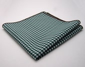 Pocket Square - Forest Gingham Cotton