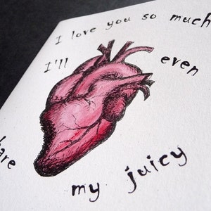 Mijn Juicy Heart ZOMBIE Wenskaart