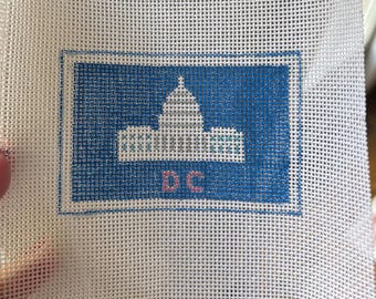 Washington DC Bag Tag Canvas