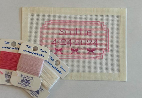 Baby's First Christmas Needlepoint Canvas