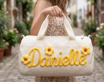 Bolsa de lona personalizada – Bolso de aventura con nombre, bolsa de tela de pana, regalos de baile y cumpleaños