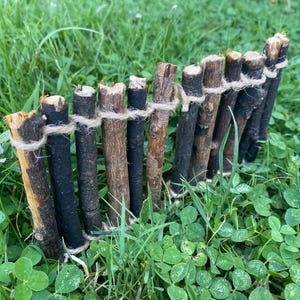 Handmade Fairy Garden Fences – Foraged Twig Miniatures | Sealed or Natural | Bundle Options Available