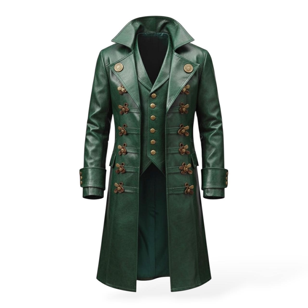 Green Mens Overcoat