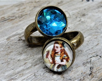 Alice in Wonderland Adjustable Ring, Cosplay Jewelry