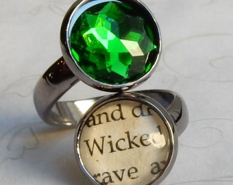 Wicked Ring, Wizard of Oz, Wicked Witch , Wizard of Oz Ring, Wizard of Oz Jewelry, Oz Ring, Oz Jewelry