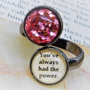 Glinda Ring, Oz Glinda, Glinda Good Witch, Wizard of Oz Ring, Wizard of Oz Jewelry, Always Had The Power