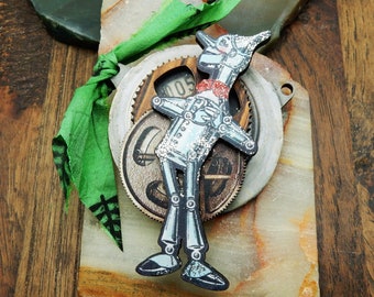 Wizard of Oz, Tinman, Tin Man, Tinman Heart, Pin, Brooch, Emerald City, Steampunk, Oz Jewelry, Oz Decor, Pride, Emerald, Oz