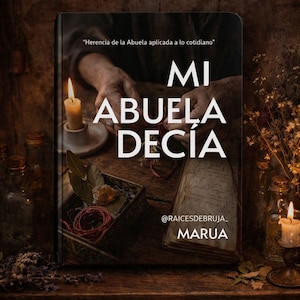May include: An advertisement for an ebook titled "MI ABUELA DECÍA" (My Grandmother Used to Say). The image features a book cover with text and a candle, with the text "¡YA A LA VENTA EN NUESTRA TIENDA DE ETSY!" at the top.