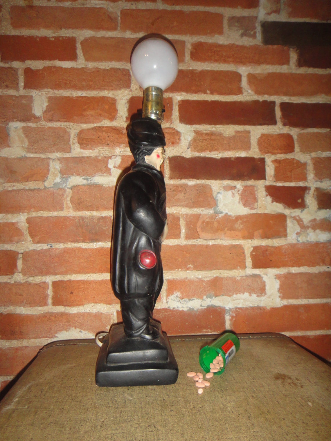Vintage Bar Lamp A Drunk Guy in Top Hat Leaning on Lamp Post Etsy