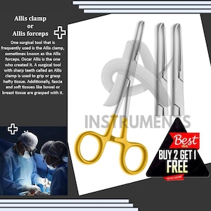 Allis Intestinal and Tissue Forceps 16cm | High Quality Stainless Steel Surgical Instrument