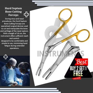 Hurd Septum Bone Cutting Forceps 16cm | Premium Stainless Steel Surgical Instrument