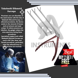 Takahashi Cutting Forceps 14cm | 2.5mm Tip | Surgical ENT Instrument Stainless Steel