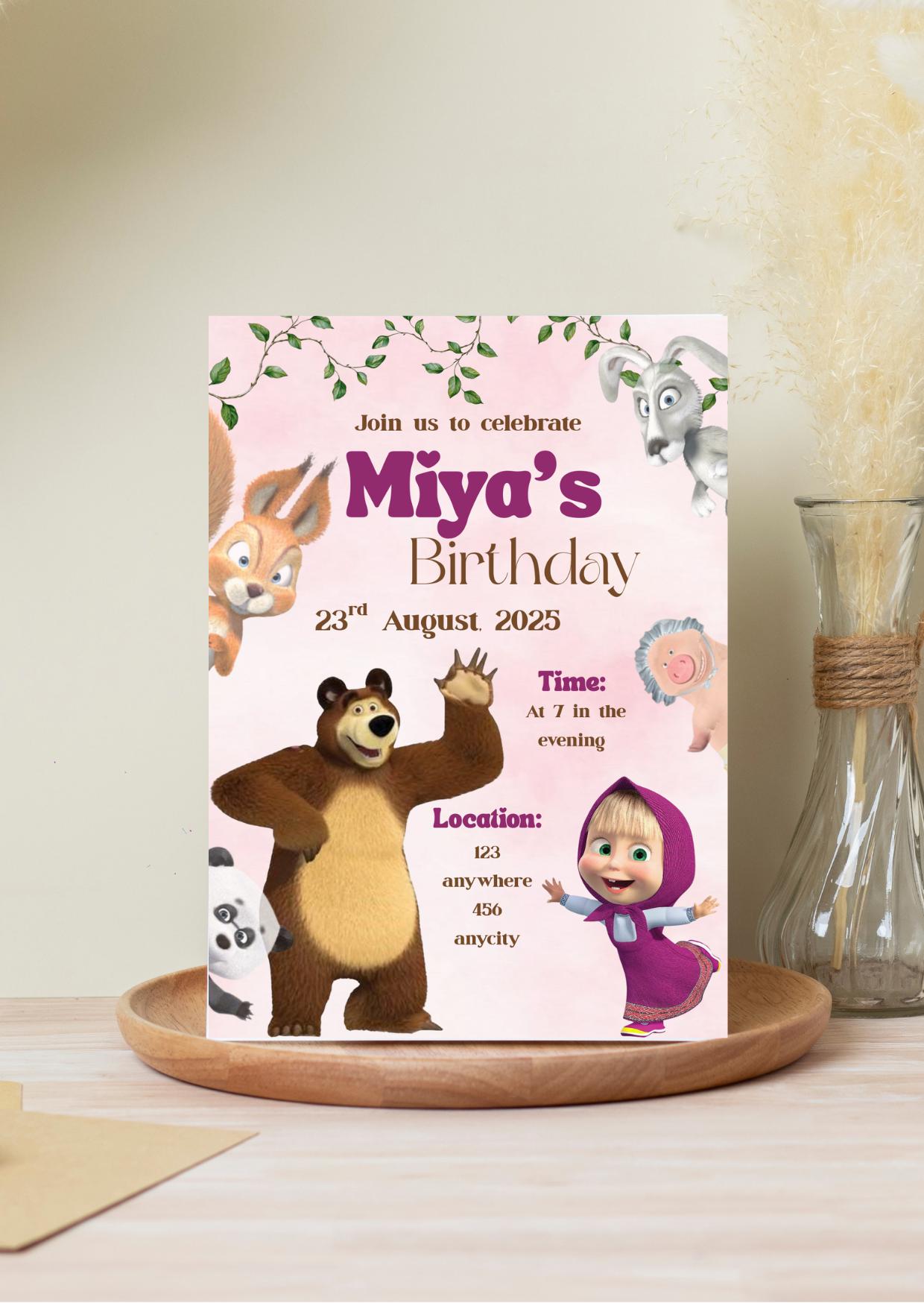 Masha and the bear invite España