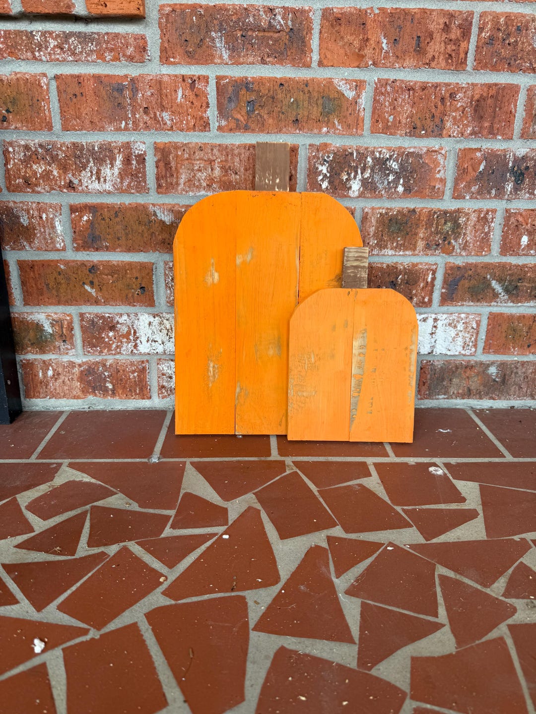 Rustic Wood Pumpkin Set Fall Decoration | Farmhouse Autumn Decor ...
