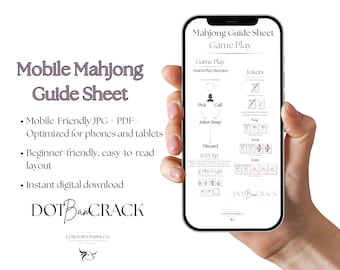 Folha de Dicas de Mahjong para Imprimir – Regras e Guia de Pontuação do Mahjong Americano | Download em PDF para dispositivos móveis