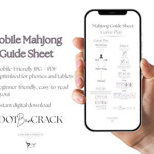 Mahjong Cheat Sheet Printable – American Mahjong Rules & Scoring Guide | Mobile-Friendly PDF Download