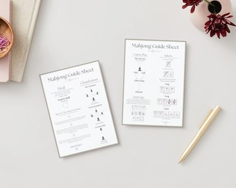 American Mahjong Cheat Sheet: Beginner-Friendly 5x7 Guide (PDF Download)