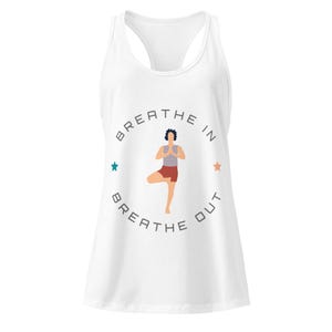 Tailliertes Racerback Tank Top: Frauen Yoga Gym Shirt