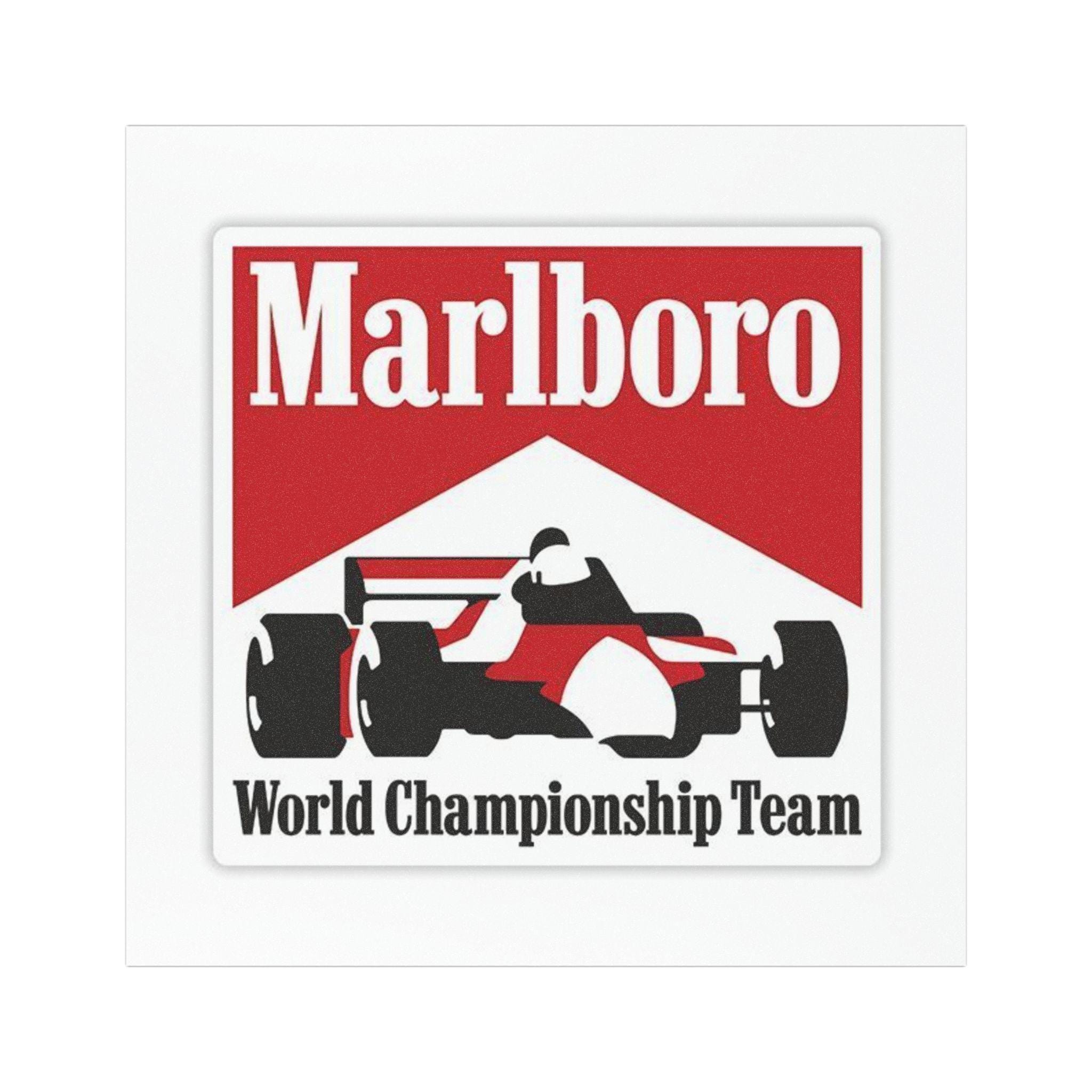 MARLBORO WORLD CHAMPIONSHIP Team Grande Adesivo Vintage EUR 17,00