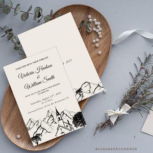 Church Wedding Invitation Template | Christian Wedding Invite | Editable Digital Wedding Invite | Download or Send via Text | Canva Template