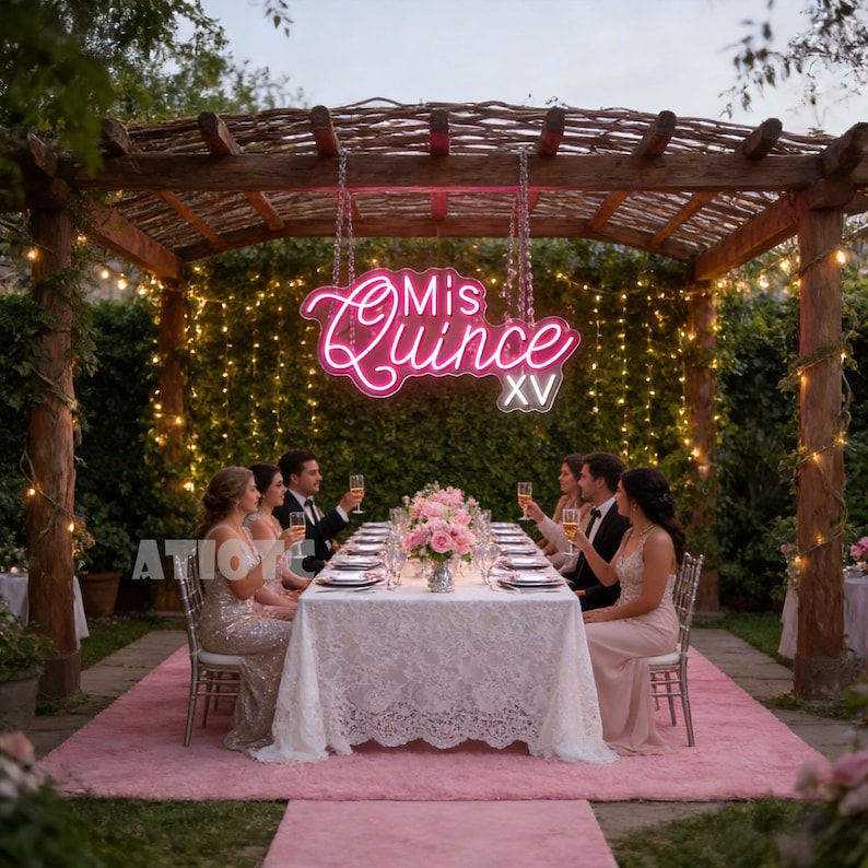 Mis Quince Neon Sign: Custom 15th Birthday Party LED Decor - Etsy