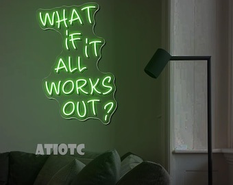 Boxneon0013 WHAT IF ネオンサイン アクリルボックス付き ホーム Boxneon0013 WHAT IF ネオンサイン アクリルボックス付き ホーム