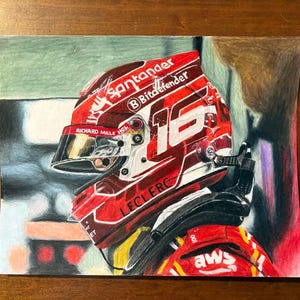 Racing helmet F1 Charles Leclerc