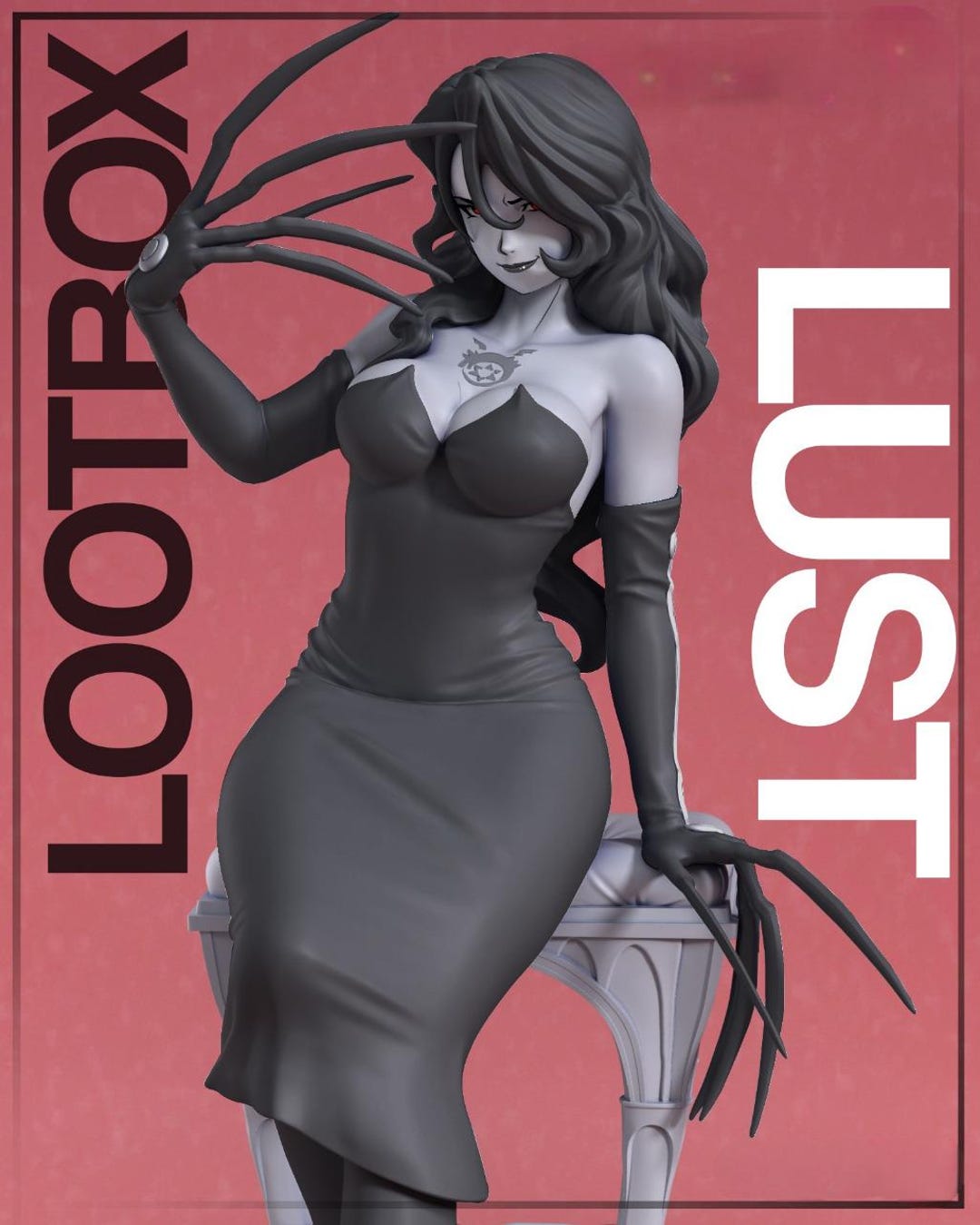 Seductive Enchantress | Dark Fantasy Femme Fatale 3D Print STL - Etsy