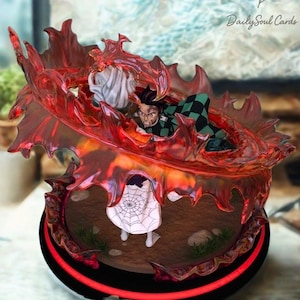 Tanjiro vѕ  Rui  STL  Fіlе  – Demon  Slаyer  Inspired 3D Prіnt  Mоdеl  | Anіme  Figure Digital  Download