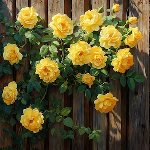 Yellow Climbing Rose Seeds: Fragrant Perennial Flowers + Free Organic Fertilizer