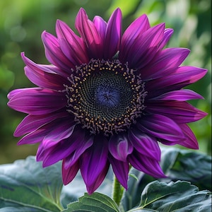Purple Sunflower Seeds: Organic Fertilizer, Tall Garden Blooms