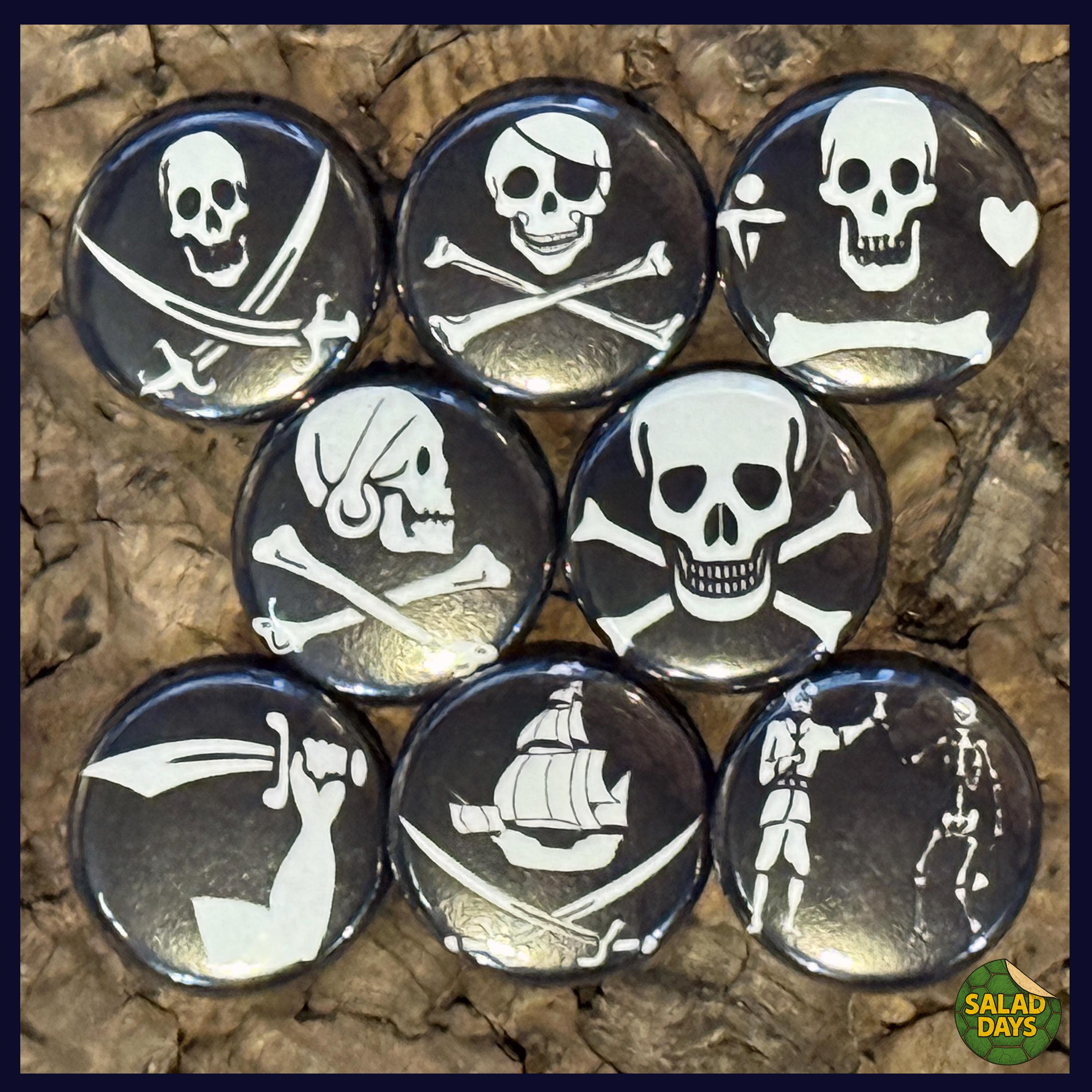 Imposta La Linea Skull Su Crossbones Bandiera Dei Pirati Mappa Del Tesoro E Gm1366283821 436858490